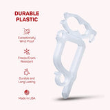 All-Purpose Holiday Light Clips [Set of 200] Christmas Clips, Outdoor Light Clips - Mount to Shingles & gutters - Works with Mini, C6, C7, C9, Rope, Icicle Lights - No Tools Required - USA Made