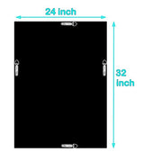 QMDECOR Crystal Crush Diamond Rectangle Silver Mirror for Wall Decoration 24x32inch Wall Hang Frameless Mirror Acrylic Diamond Decor.