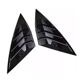 2PCS Fit for Volkswagen Jetta MK7 2019-2023 Car Rear Window Louver Cover Exterior Side Vent Shutter Trim Scoop ABS Accessories(Gloss Black)