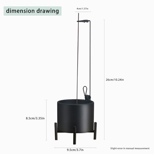2 Pack Incense Burner, Anti-Ash Flying Metal Incense Holder，Incense Holder for Sticks，with Iron Catcher and Stabilizing Base Four-Legged Base,Perfect for Meditation Yoga, Home Decor