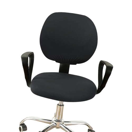 Stretchable Water Desk Chair Covers Spandex Slipcover with Removable Washable Backrest and Cushions Protections