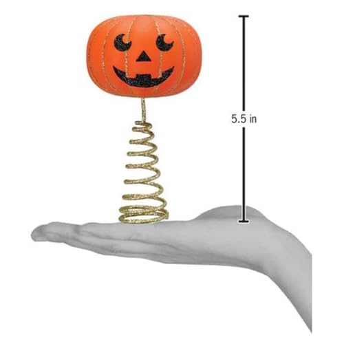 Old World Christmas Mini Pumpkin Head Tree Topper, Home Décor