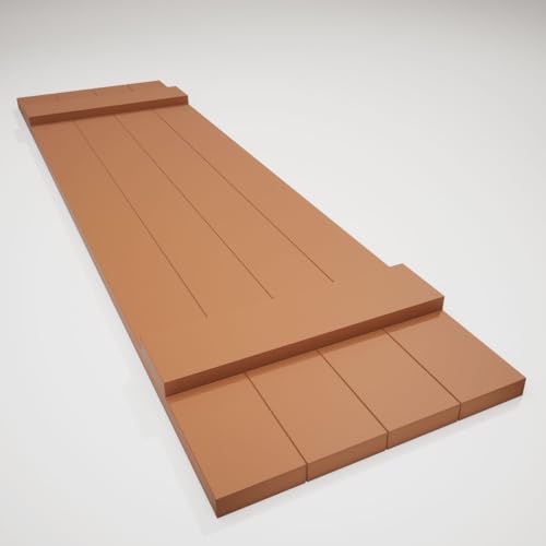 14"W x 29"H Lifetime Vinyl, TailorMade Four Board Joined (2 Batten), Board-n-Batten Shutters, w/Shutter-Loks (Per Pair), Treated Cedar