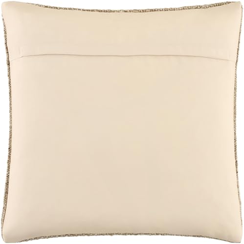 Livabliss x Galey Alix Westport Modern Indoor/Outdoor Accent Pillow, Poly Insert, 20" L x 20" W, Khaki