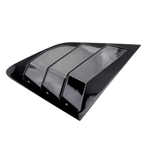 2PCS Fit for Nissan Rogue Sport 2017-2021 Qashqai J11 2014-2021 Car Rear Exterior Window Quarter Louver Cover Side Vent Shutter Trim(Gloss Black)