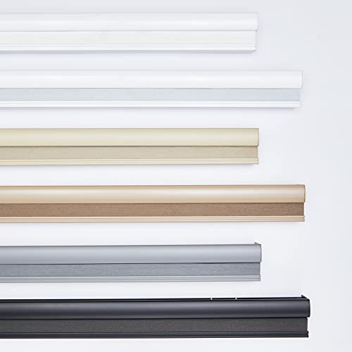 Persilux Custom Blackout Cellular Window Shades Cordless Blinds Honeycomb Blinds for Windows (White 23"W x48"H) Window Shades for Home, Room Darkening Cellular Door Blinds for Kitchen Easy to Install