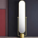 Full-Length Mirror Floor-Standing Full-Length Mirror Home Living Room Bedroom Entrance Dressing Fitting Mirror Full-Length Door Mirror Full Length Floor Mirror (Gold)