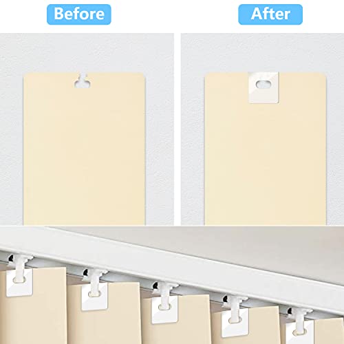 25 Sets Clear Vertical Blind Repair Tabs Replacement - Vertical Blinds tabs/Blind Fixers for Blinds Easy Fix for Damaged Slats & Parts | Restore Your Blinds Instantly!