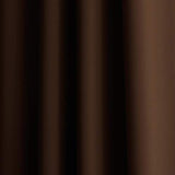 Curtainworks Kendall Color Block Grommet Curtain Panel, 84-Inch, Chocolate