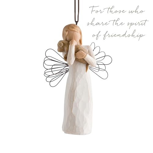 Willow Tree Angel of Friendship Ornament, Sculpted Hand-Painted Figure
