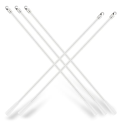 JUYO VONSAN Curtain Pull Wand Blinds 5pcs 12 inch Wand Fiberglass Vertical Blinds Replacement Parts Blind Tilt Wand (5, 12 Inch in Length)
