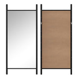 Solid Wood Ladder Rectangular Black Full-Length Mirror Large Floor Mirror for Wall Door Bedroom Bathroom Living Room with Aluminium Frame(71 * 31 * 2 inch)