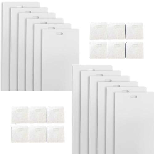 12PCS White PVC Vertical Blind Replacement Slats with 12pcs 3CM Repair Tabs | Vertical Blinds Vanes for Sliding Glass Patio Door Windows, (3.5 ×82.5 Inch) Pre-Punched Hanging Hole Window Blind