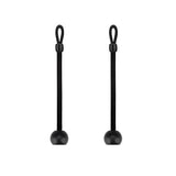 Shade Replacement Parts,Tie Down for Coolaroo Exterior Roller Sun Shade,Outdoor/Indoor Roller Up Blinds and Canopy/Pergola Covers (Black,2Pcs,6inch)