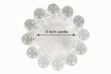 Home Collection Original Clear Glass Large Bubble Candle Dish