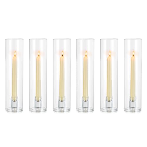 NUPTIO Hurricane Candle Holder for Candlesticks: 11.8" H Set of 6