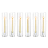 NUPTIO Hurricane Candle Holder for Candlesticks: 11.8" H Set of 6