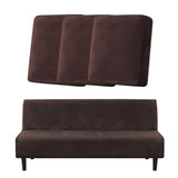 H.VERSAILTEX 3 Piece Sofa Cushion Covers Bundle Armless Futon Cover, Brown