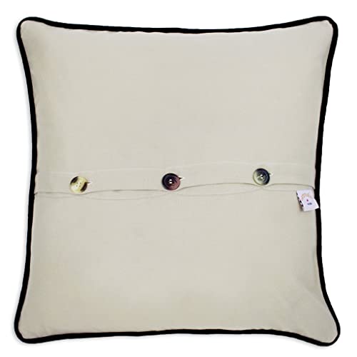 Catstudio Dallas Hand Embroidered Decorative Throw Pillow