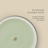 WoodWick Matcha Zest Scented Candle, Crackling Wick, 21.5oz