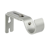 Heavy Duty Adjustable Curtain Rod Brackets Rod Holders for 1 Inch Rod, Silver Color, (Set of 2)