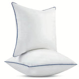 18x18 Inch Pillow Inserts Set of 2-100% Cotton Cover, Throw Pillow Inserts for Couch, Sofa, or Bed (2 Pack, 18x18 Inch)