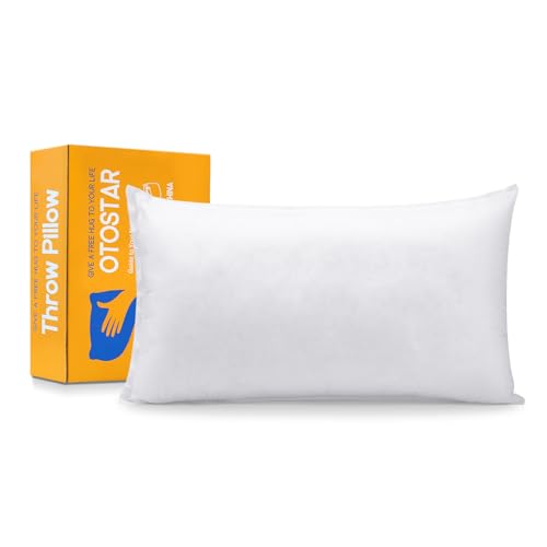 OTOSTAR Pillow Insert 16x24 Inch, Decorative Rectangle Throw Pillow Inserts, Premium Fluffy Pillow Forms Sham Stuffer for Sofa Bed Couch Living Room- Indoor
