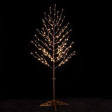 TYBEEU 5ft Star Light Tree with 216 Warm White LEDs for Holiday Decor - Dimmable, UL Certified, Waterproof - Ideal for Indoor and Outdoor Decoration