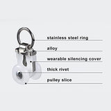 ZSHINE Aluminium Alloy Heavy-duty Curtain Rail Pulleys Runners(20 pcs)