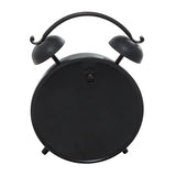 Deco 79 Metal Clock with Bell Style Top, 10" x 4" x 13", Black