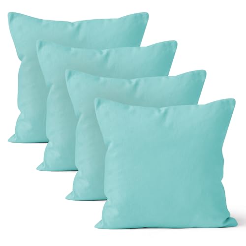 Encasa XO Throw Pillow Covers, Cotton, No Inserts 20"x20"