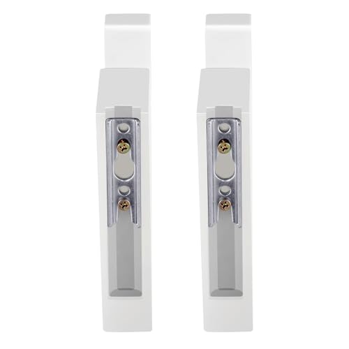 Briwooody 2 Pack Wooden Curtain Rod Brackets Curtain Rod Holder Wood Brackets Classics 3 1/2" Return Bracket for 2" Pole (White)