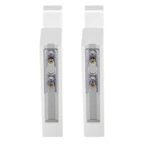 Briwooody 2 Pack Wooden Curtain Rod Brackets Curtain Rod Holder Wood Brackets Classics 3 1/2" Return Bracket for 2" Pole (White)