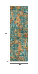 Abstract Washable 2x6 Hallway Runner Rug Non Slip Kitchen Runner
