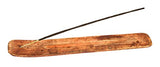 Incense Garden Wood Incense Stick Holder - 10 Inches Long - Wooden Ash Catcher - Simple and Elegant