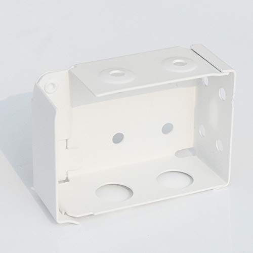 Cutelec 2pcs Box Mounting Bracket for Low Profile Horizontal Blinds with 1-3/4" x 2 1/2" Headrail - White Color