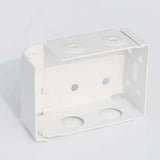 Cutelec 2pcs Box Mounting Bracket for Low Profile Horizontal Blinds with 1-3/4" x 2 1/2" Headrail - White Color