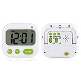 Alarm Clock, Digital Vibration LCD Timer with Backlight for Kitchen Use
