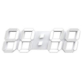 15" 3D LED Digital Wall Clock, Large Decor Wall Clock | 12/24H Time, Date & Temperature Display, Adjustable Brightness for Office, Living Room, Meeting Room & Kitchen