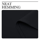 NICETOWN Black Blackout Curtain Blinds - Solid Thermal Insulated Window Treatment Blackout Drapes/Draperies for Bedroom (2 Panels, 42 inches Wide by 63 inches Long, Black)