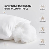 Acanva 16 x 16 Premium Polyester Stuffer Square Form Sham Throw Pillow Inserts, 4 Count (Pack of 1), White