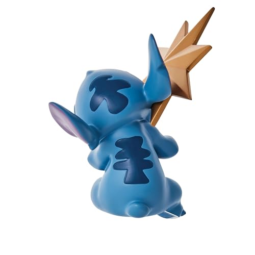 Department 56 Disney Lilo and Stitch Eating Star Christmas Sculpted Tree Topper, 8.5 Inch, Multicolor