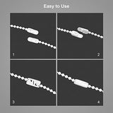Curtain Chain Connector, 20 Pack, Repair for Roller Blinds Shades Beaded Chains Cords Strings - White