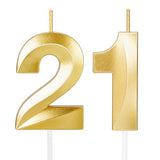 21st Birthday Candles,21st Birthday Decorations Cake Topper for Her Him Men Party Favors