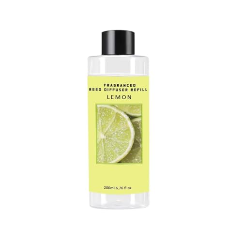 Scent Diffuser Oil Refill | 6.76 fl oz(200ml) Home Fragrance Defusers | Scented Aroma Essential Oil Reed Diffuser Lemon 200ml