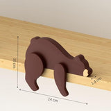 PUTSKA Woodland Nursery Decor - Wooden Animal for Baby Boy Nursery Decor, Forest Decoration for Room, Shelf, Bedroom (Bear)