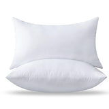 12 x 20 Pillow Insert Set of 2 - Premium Soft and Fluffy Small Lumbar Pillow Sofa Decorative White Rectangle Throw Pillow Inserts Stuffing for Living Room Couch and Bedroom Interior Cushions