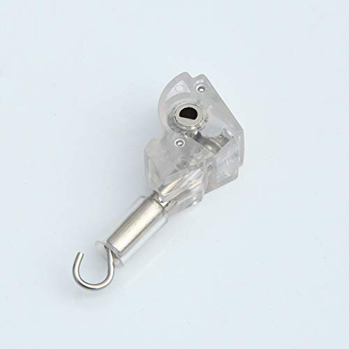 2pcs 1" Blinds Wand Tilter Mechanism with D Shaped Gear 5/32" Hook Connection for Aluminum or Vinyl mini Blinds with Measure 1" x 1" headrail