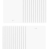 DALIX 82.5" White Vertical Blinds Replacement Slats Sliding Door Window (24 Pack)