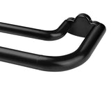 Double Curtain Rods 32 to 58 Inches, HOTOZON Blackout Double Curtain Rods for Windows 20 to 54 Inches (1.6-4.5 ft), 6/8 Inches Wrap Around Room Darkening Telescoping Drapery Rod, Black